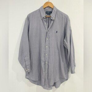 Polo Ralph Lauren Yarmouth Cotton 17 32/33 Men’s Plaid Long Sleeve Shirt